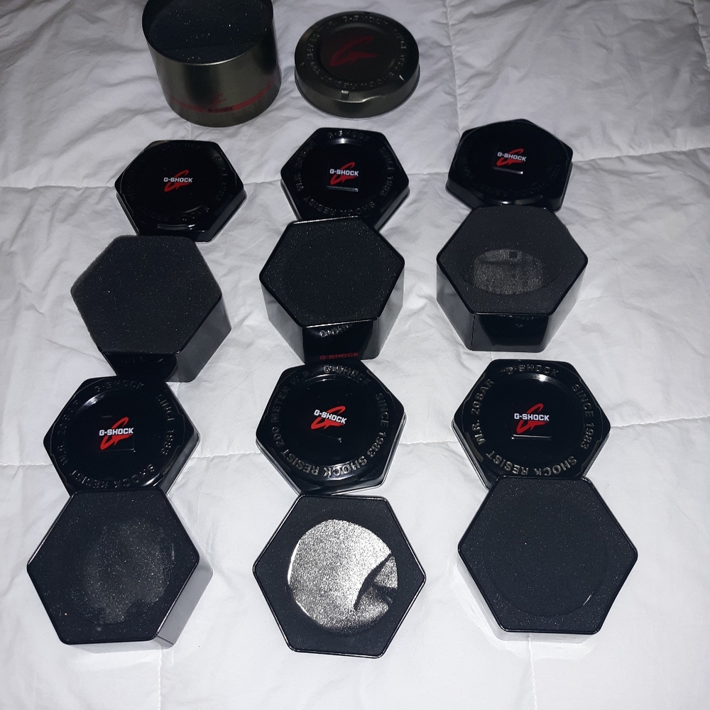 G Shock watch tins